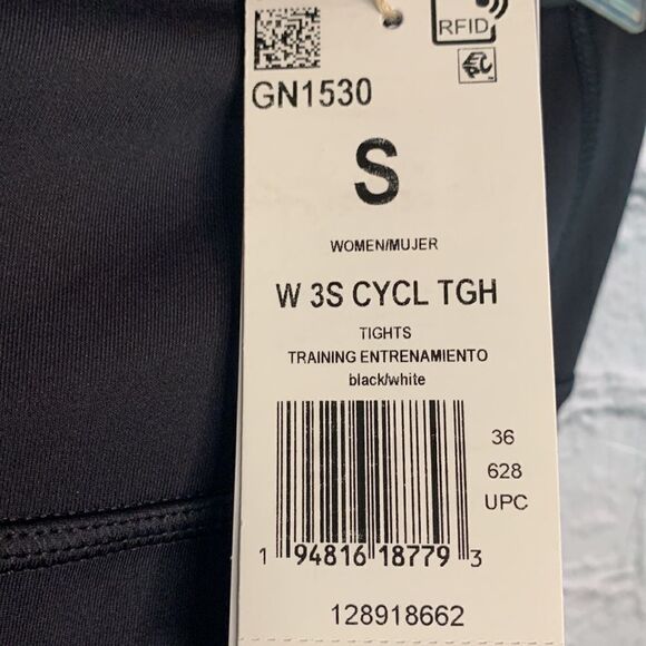 NWT Adidas 3S tights cycling shorts. Small - Picture 2 of 3
